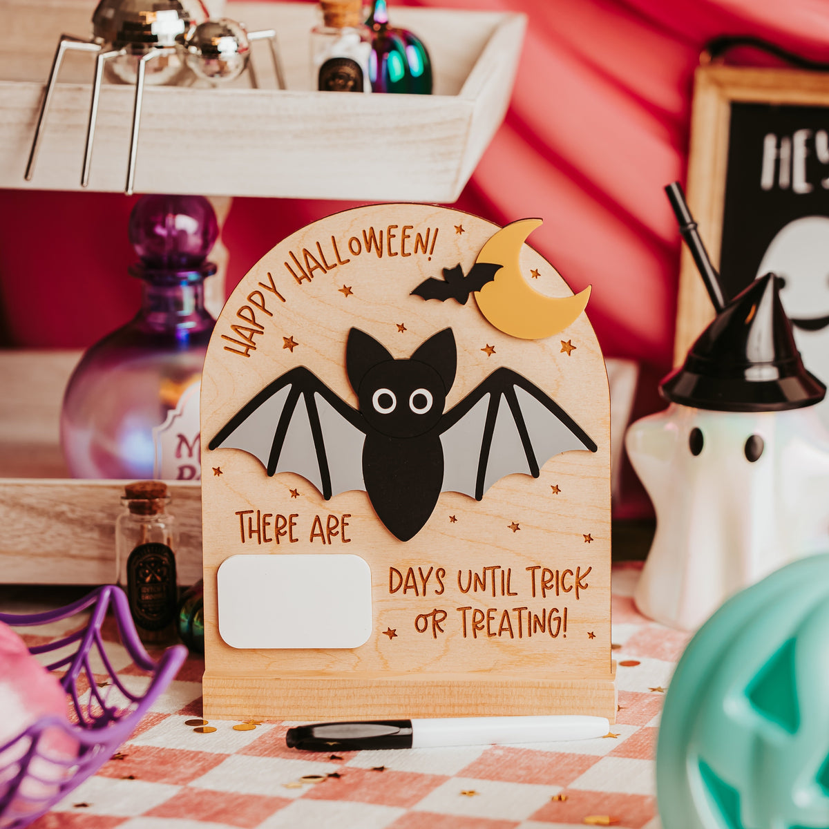 Halloween Countdown Dry Erase Sign
