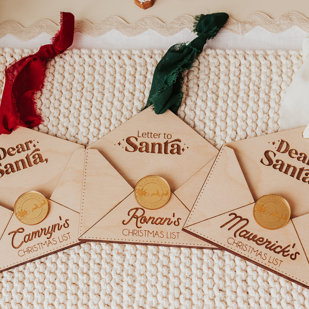 Letter to Santa Personalized Christmas List Ornament